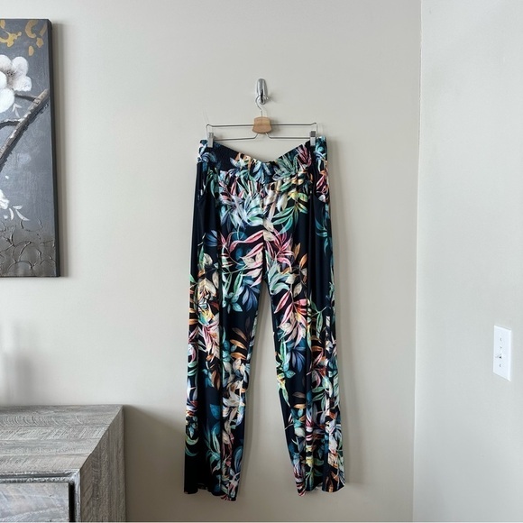 JOSEPH RIBKOFF-Floral Wide Leg Vacation Pants - Picture 1 of 9